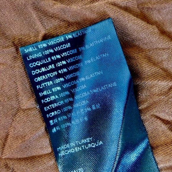 NWT!! ANTHROPOLOGIE Ruched Midi Dress Brown Black Polka Dots Party X-Small - Picture 12 of 14